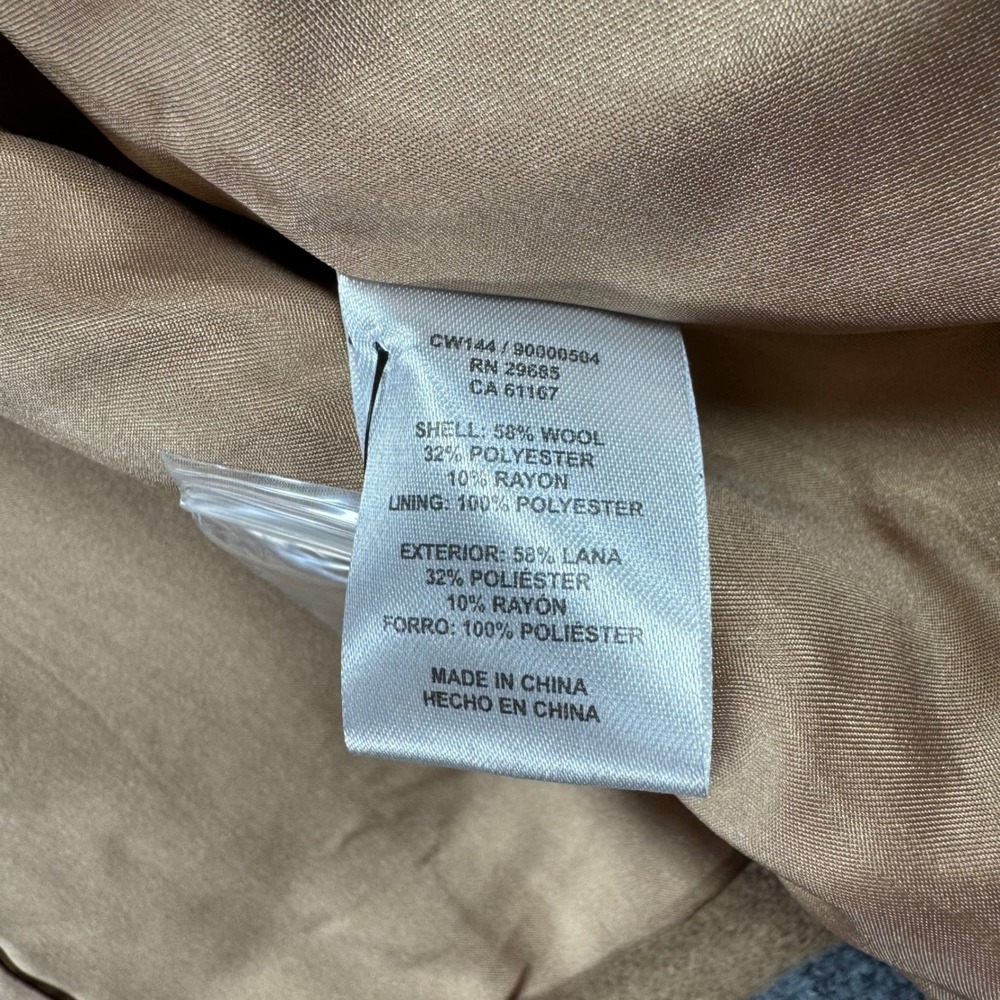 Pendleton NWT Womens Wool Blend Walker/Topper/Car Coat Tan Small - Picture 9 of 11